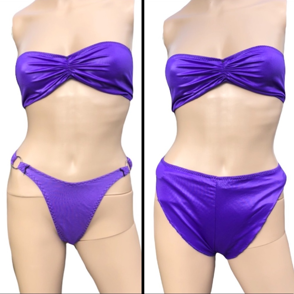 Vintage 3 Piece Purple Intimate Costume Swim Set! EUC!